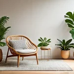 실내 생태계에 대한 교육 자료 - **Prompt: "A serene and lush indoor plant sanctuary, bathed in soft, natural daylight streaming thro...