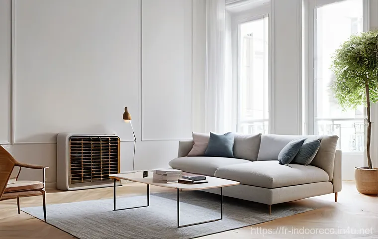 에어컨과 미세먼지 - **Prompt:** A serene and tastefully decorated modern French living room, bathed in soft, natural day... 에어컨과 미세먼지 - **Prompt:** A serene and tastefully decorated modern French living room, bathed in soft, natural day...